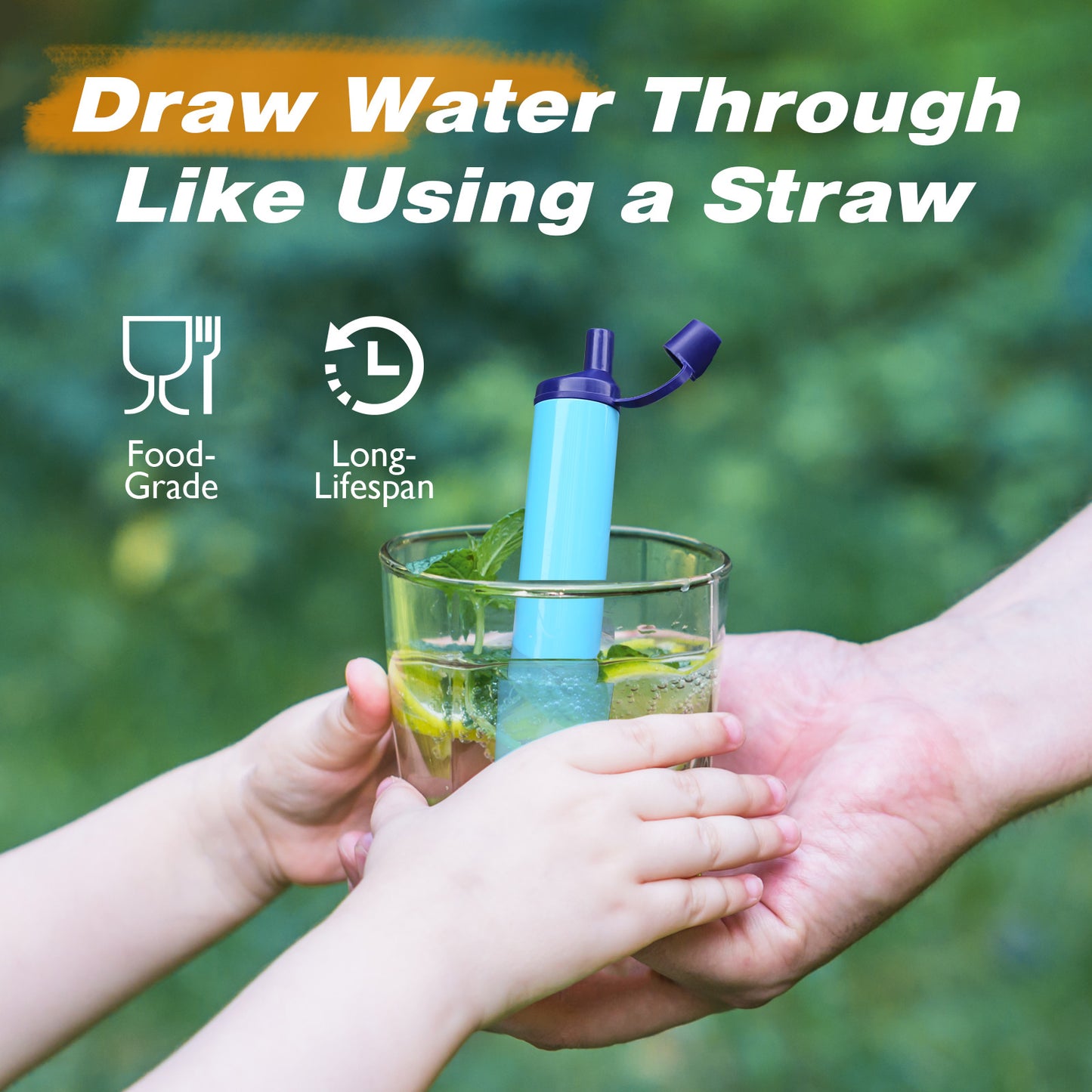 Portable Water Filter Straw and Purifiers for Travel,Survival, Camping