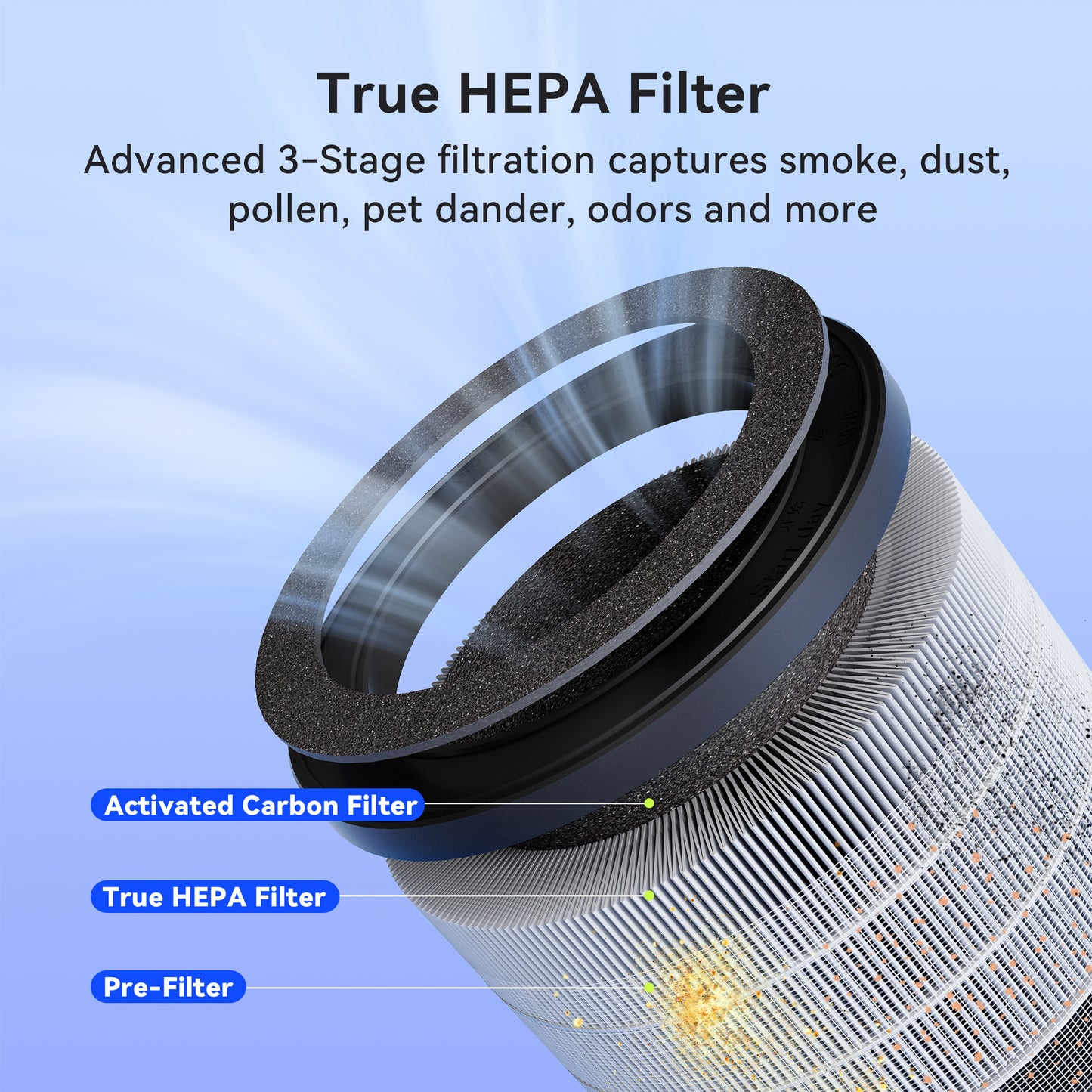 MSB5 Air Purifier with 2 Extra Replacement Filter