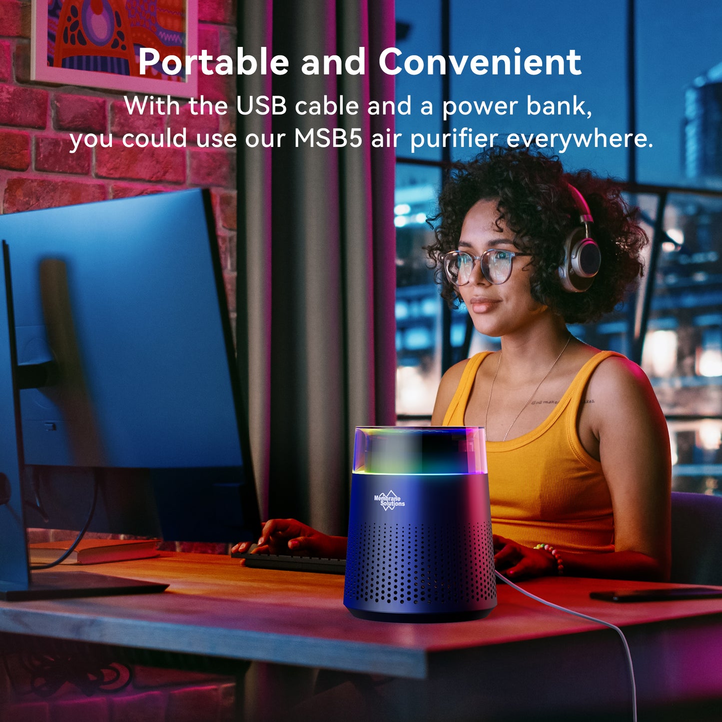 MSB5 Air Purifier with 2 Extra Replacement Filter