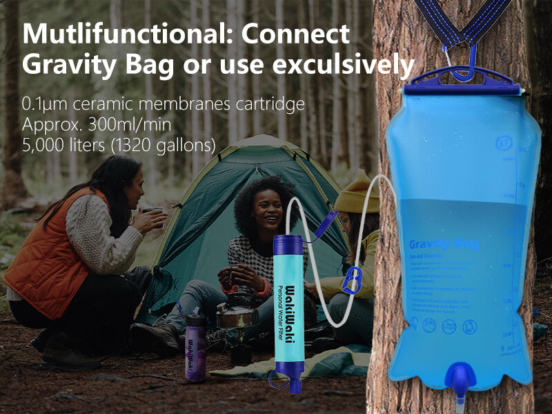 3L Portable Gravity Bag Water Filter