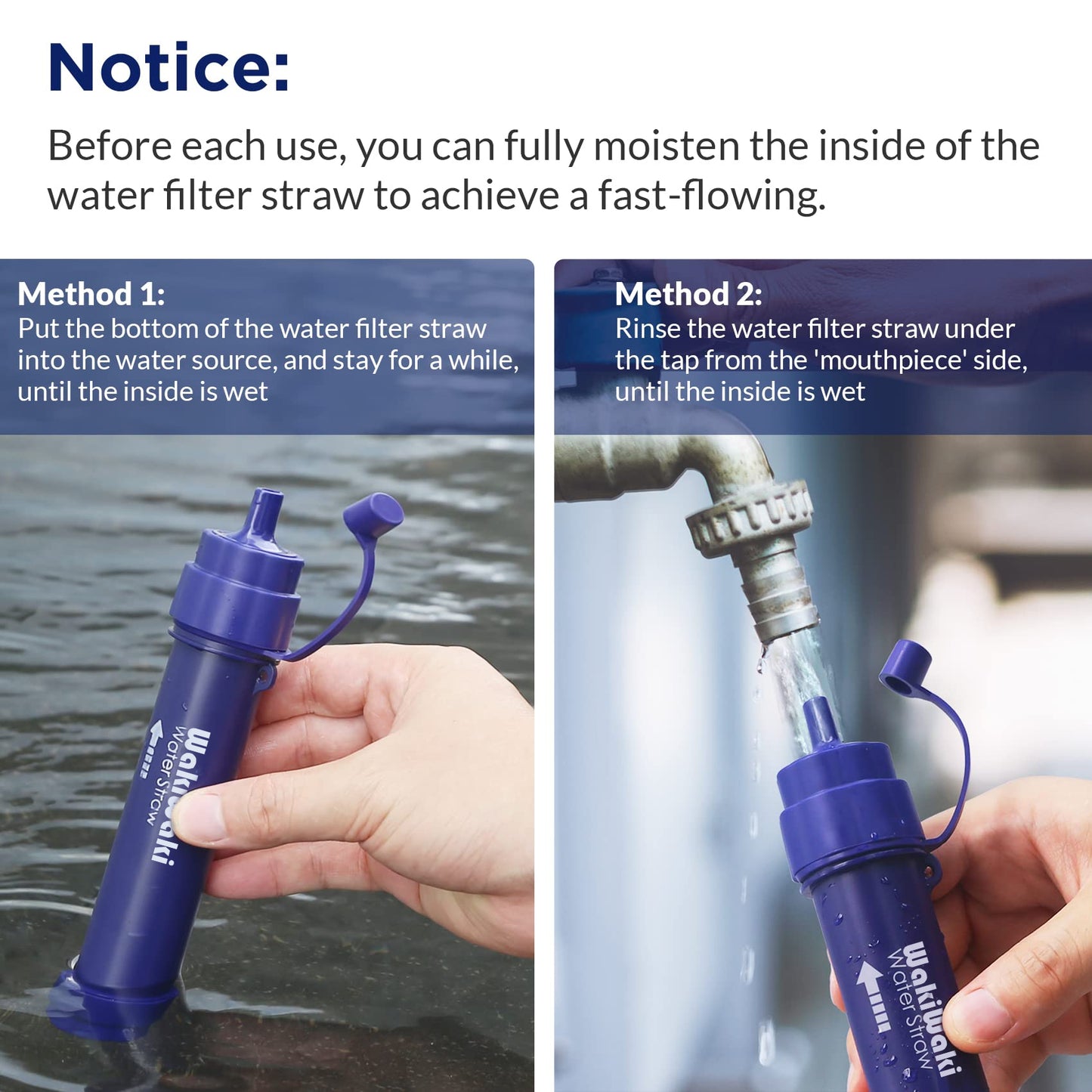 6L Camping Gravity Water Filter Straw