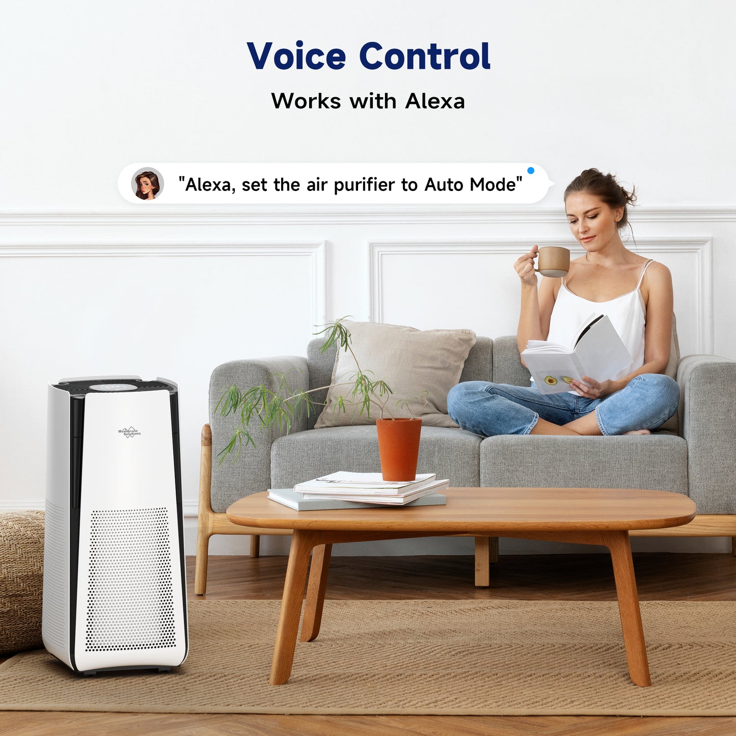 MS601 Smart Air Purifier for Extra Large Room up to 3027 Sq Ft