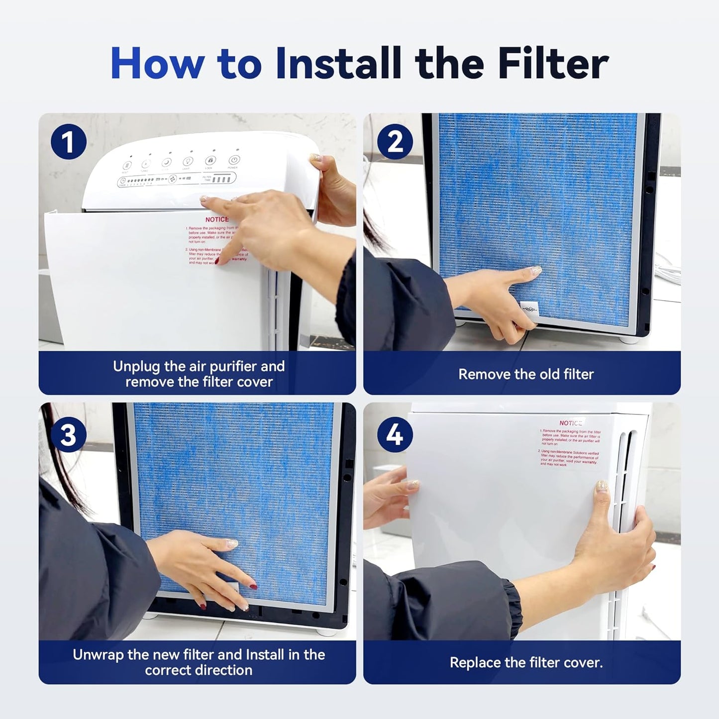 MSA3 HEPA Air Purifier for 1590 Sq. Ft Large Room and Bedroom