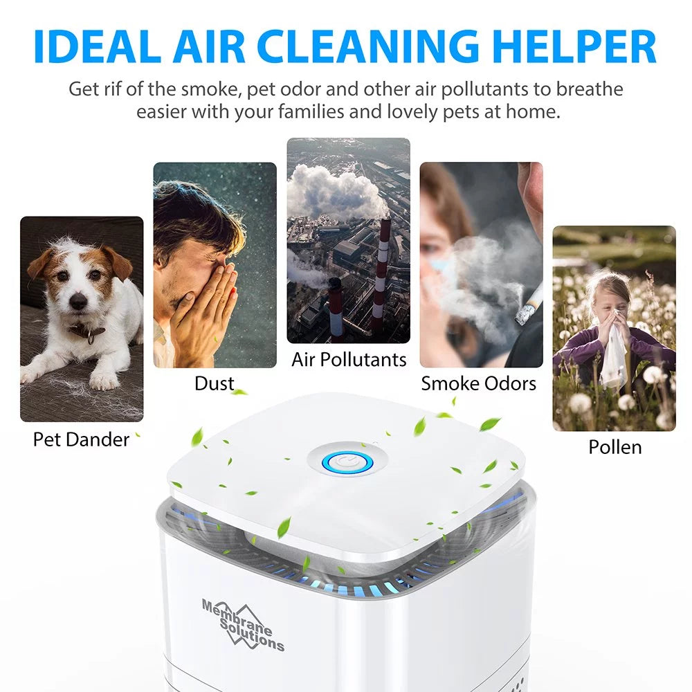 MSB3 Mini Desktop HEPA Air Purifier Cleaner For Office Desk